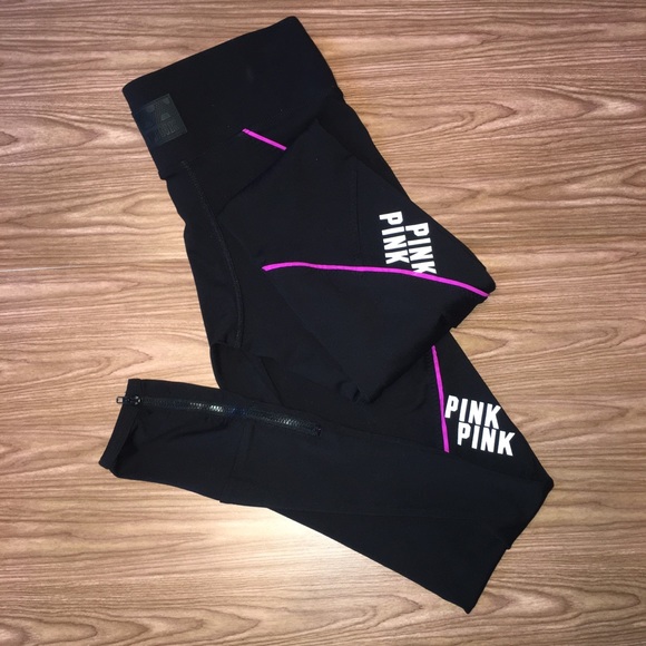 PINK Victoria's Secret Pants - PINK Ultimate Yoga Black with Pink Leggings